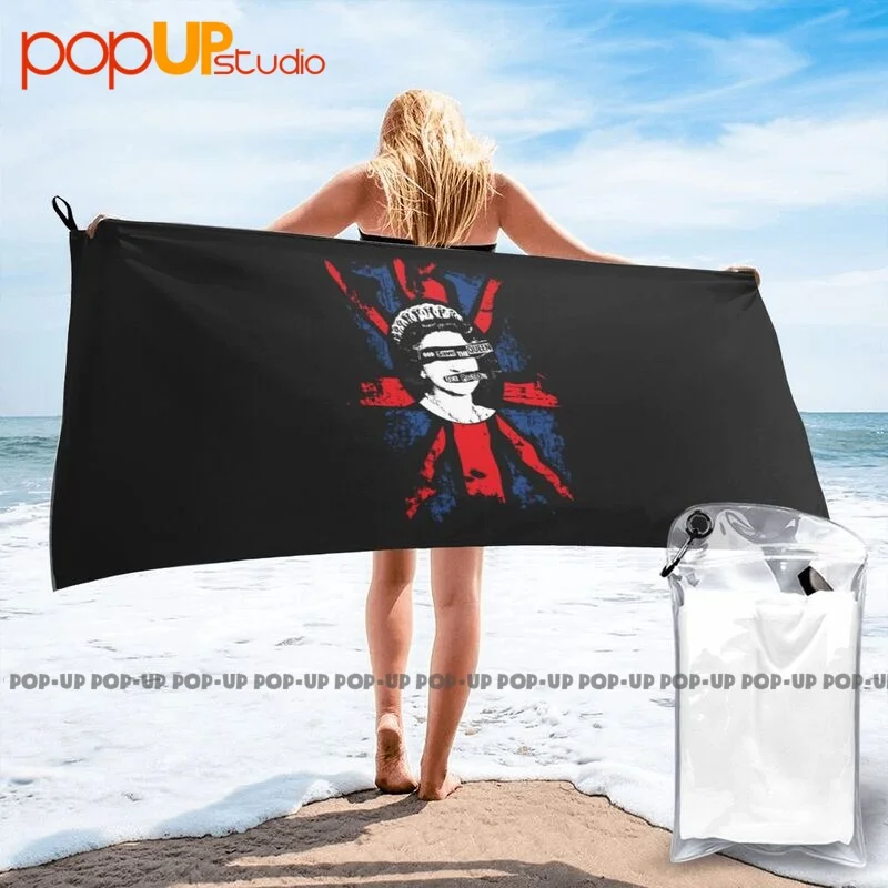 Sex Pistols Rotten God Save The Queen Sid Vicious Quick Dry Towel Soft Bathrobe Beach Towel Personalized