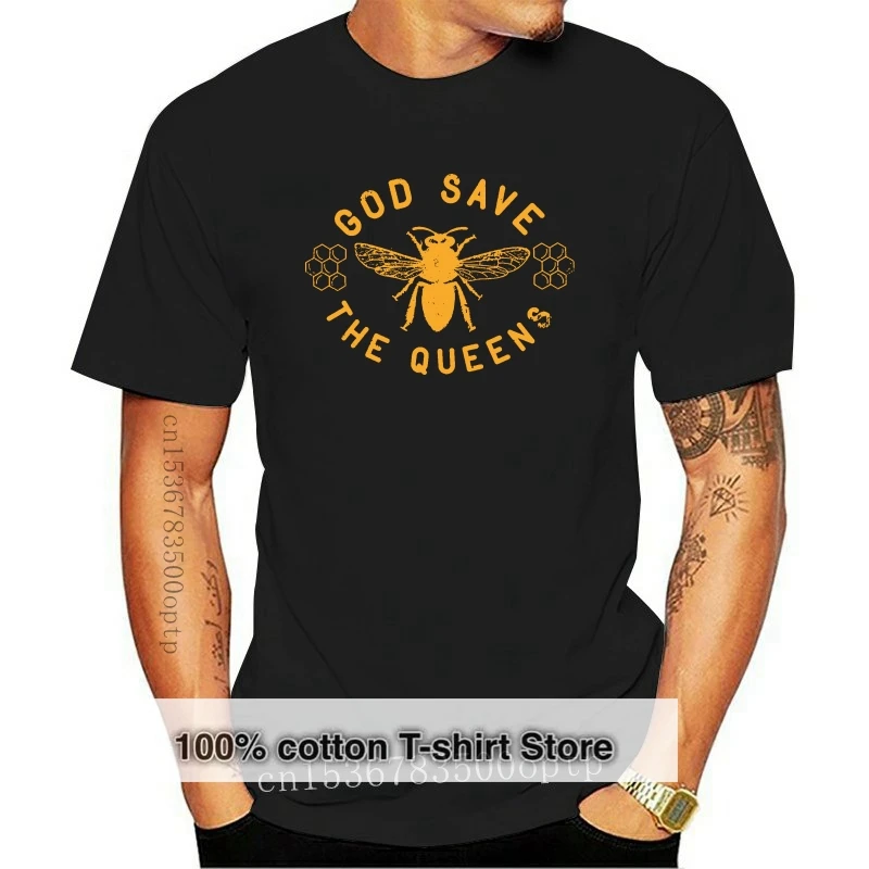 New 2021 Camicia Da Uomo Bee Lovers Tshirt God Save The Queen