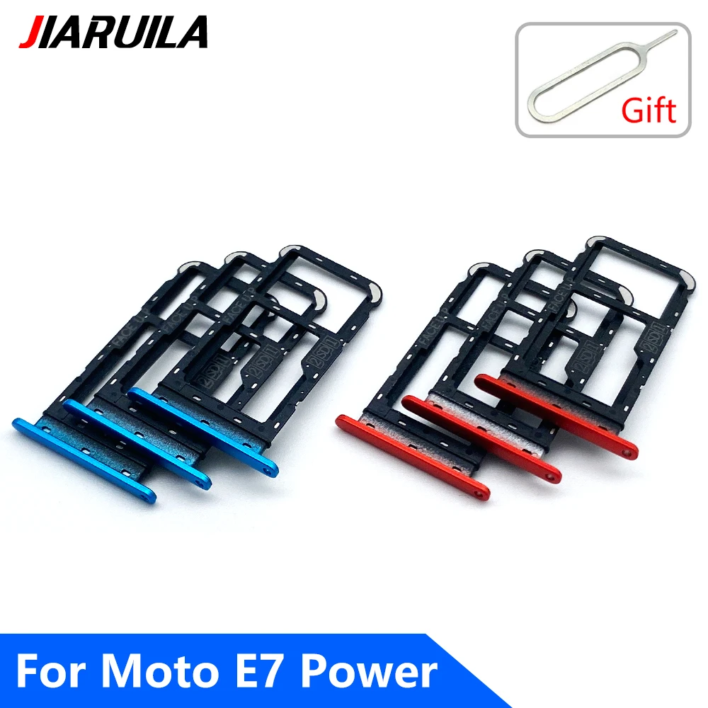 Vassoio Per Schede Sim E Cd Per Motorola Moto E7 Power Sim Card Tray Slot Holder Presa Adattatore Con Pin Smartphone Parti Di Ricambio
