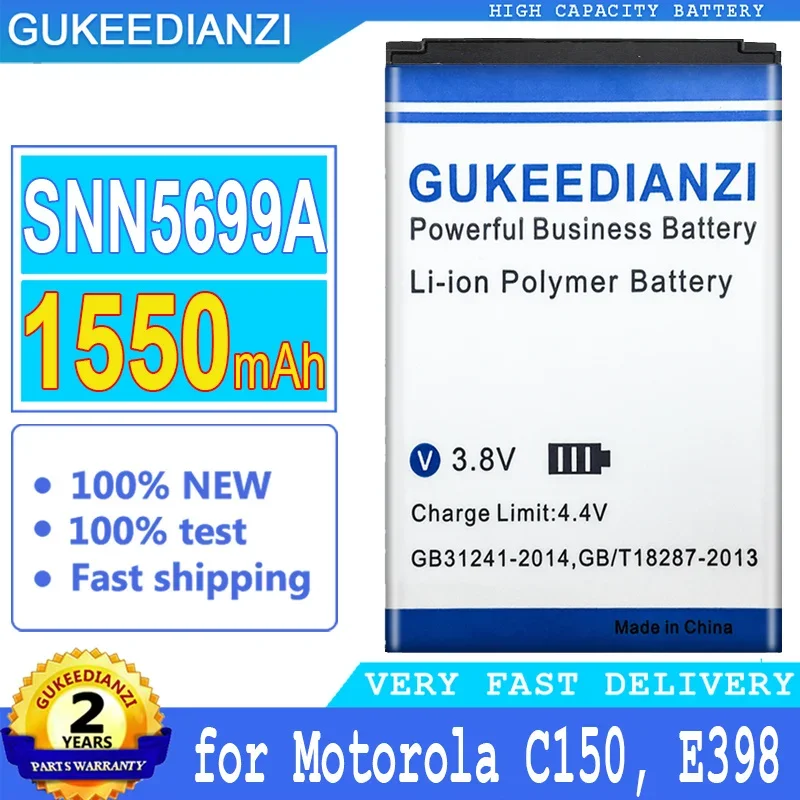 Batteria Di Ricambio Per Cellulare Da 1550Mah Snn5699A Per Batterie Motorola C150, E398, Rokr E1, Rokr E3, V810 Smartphon