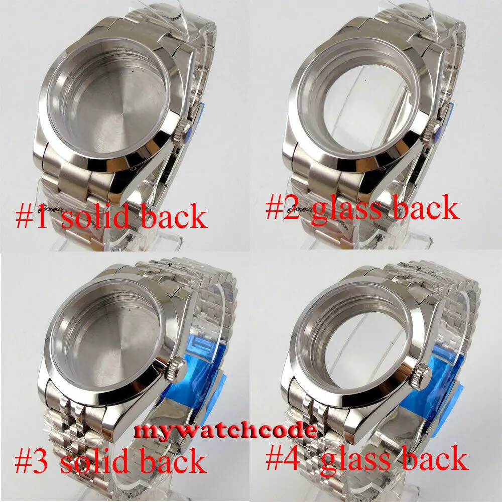 Cassa Per Orologio In Vetro Zaffiro 36Mm Lucido Misura Nh35 Nh36 Miyota 8215 2836 Eta 2824 2836 Movimento