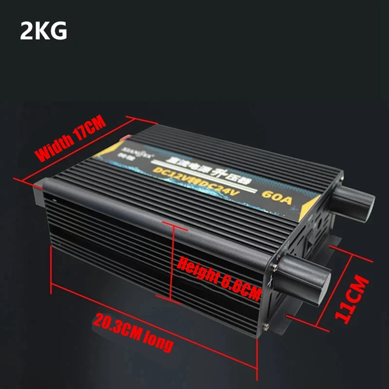 Power Booster Da 12 V A 24 V Dc 60 Ampere Power Booster Convertitore Dc Dc Step-Up Da 12 Volt A 24 Volt Per Frigorifero Video Per Auto
