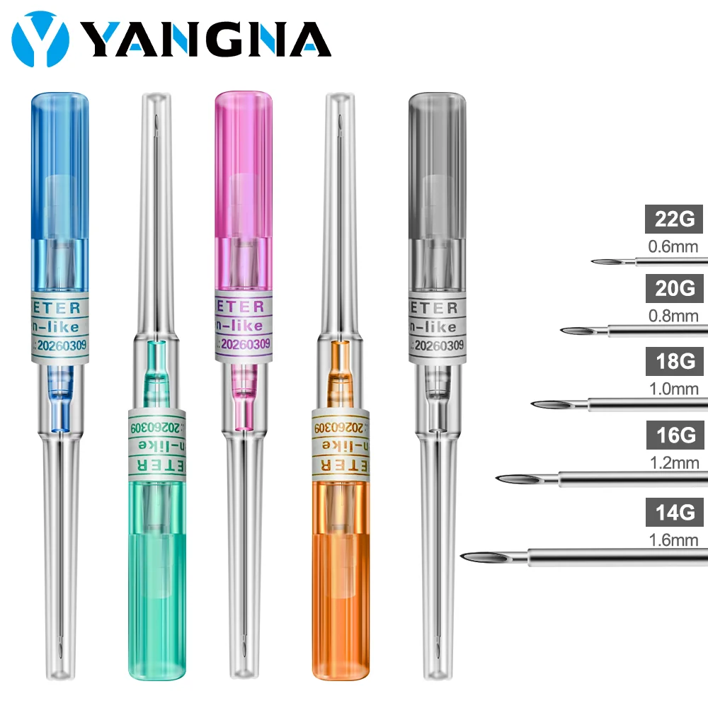 Ago Perforante Yangna I.V. Aghi Per Catetere Monouso Sterilizzato U Pick Tattoo Needle 14G 16G 18G 20G 22G Ear Belly Art Supply