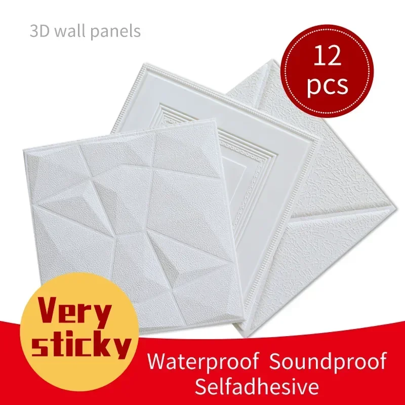 3D Home Decor Pannelli Autoadesivi Pannelli A Parete Pannelli Acustici Decorativi In Vinile Wall 3D Decalcomanie Da Parete