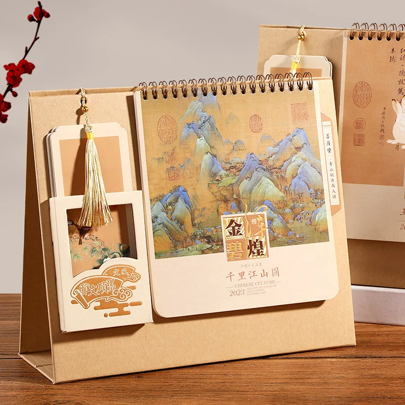China-Chic Calendar Logo Company Enterprise Office Desk Accessori Da Scrivania Carini Calendarios Desk Assessories Forniture Per Ufficio
