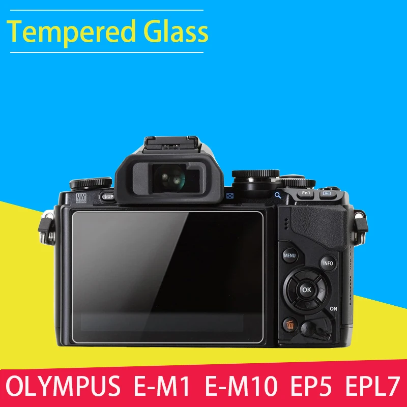 Bizoe Camera Screen Protector Pellicola Lcd In Vetro Temperato Per Olympus E-M1 E-M10 Ep5 Epl7