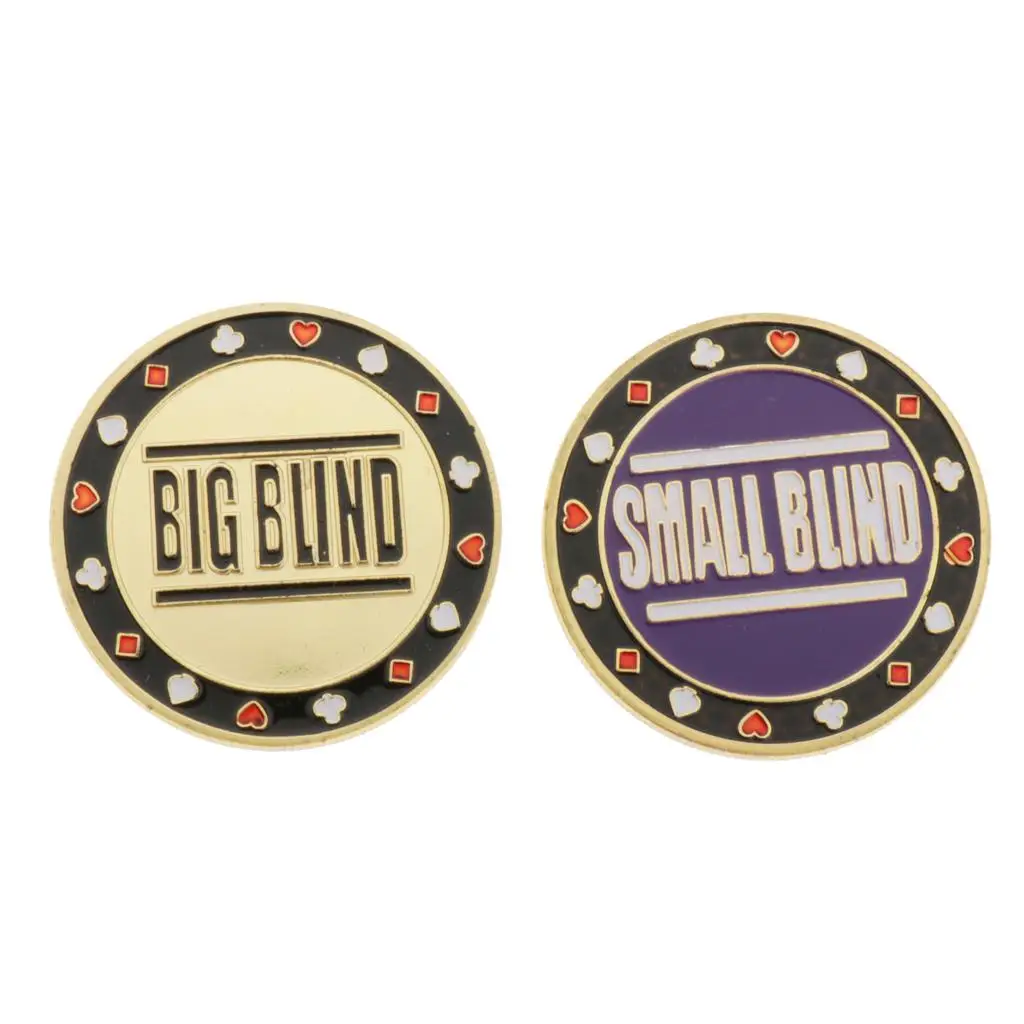 2 Pezzi Dealer Chips Big/Small Texas Casino Roulette Game Accs