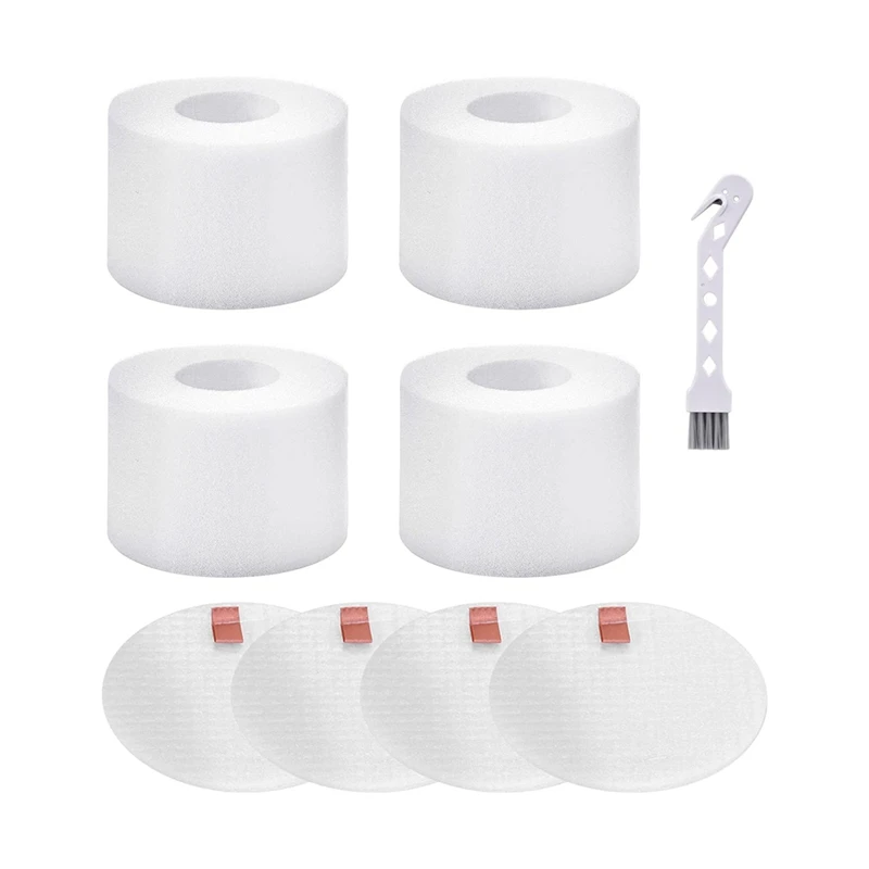 1 Set Filtri In Schiuma Parte Filtro Sottovuoto Verticale Per Shark Rotator Powered Lift-Away Nz801Uk Nv680 Nv681 Nv682 Nv683 Duoclean