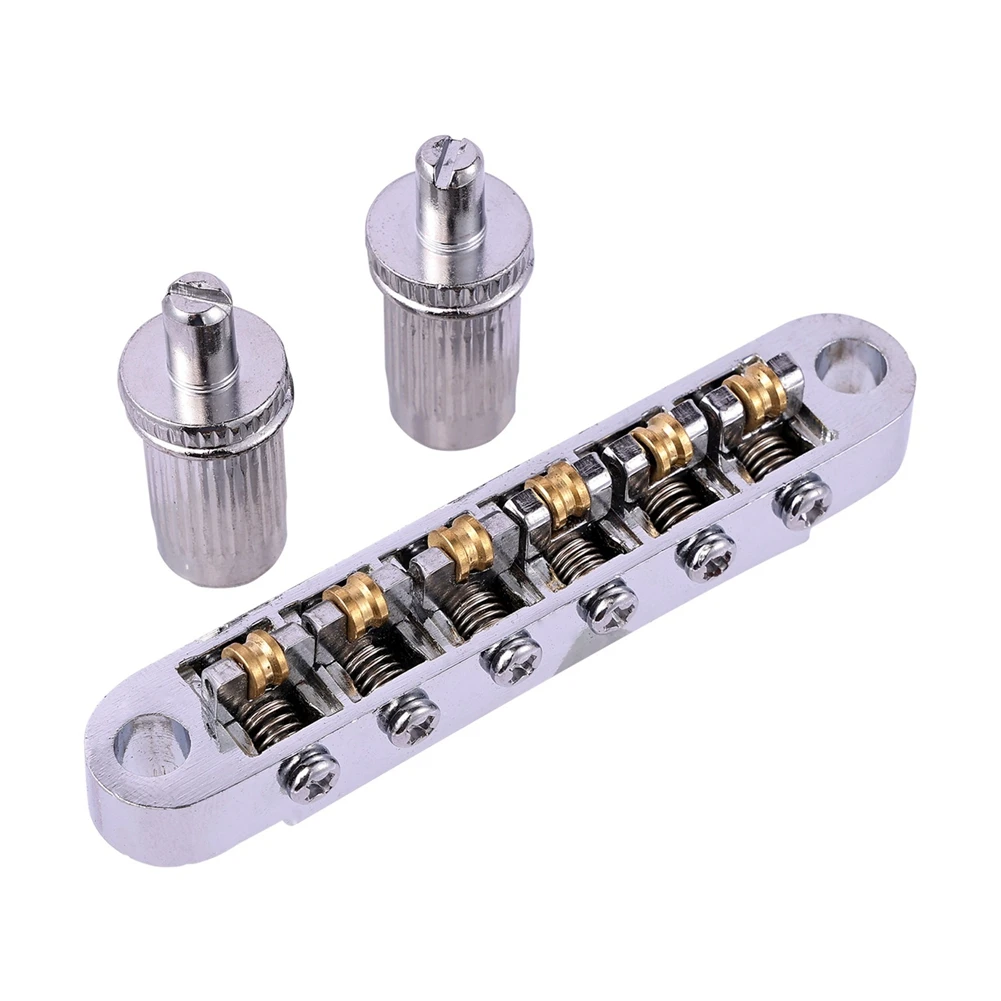 1 Set Di 6 Corde Per Chitarra Tune O Matic Bridge E Cordiera Con Montanti Per Epiphone Les Paul Electric