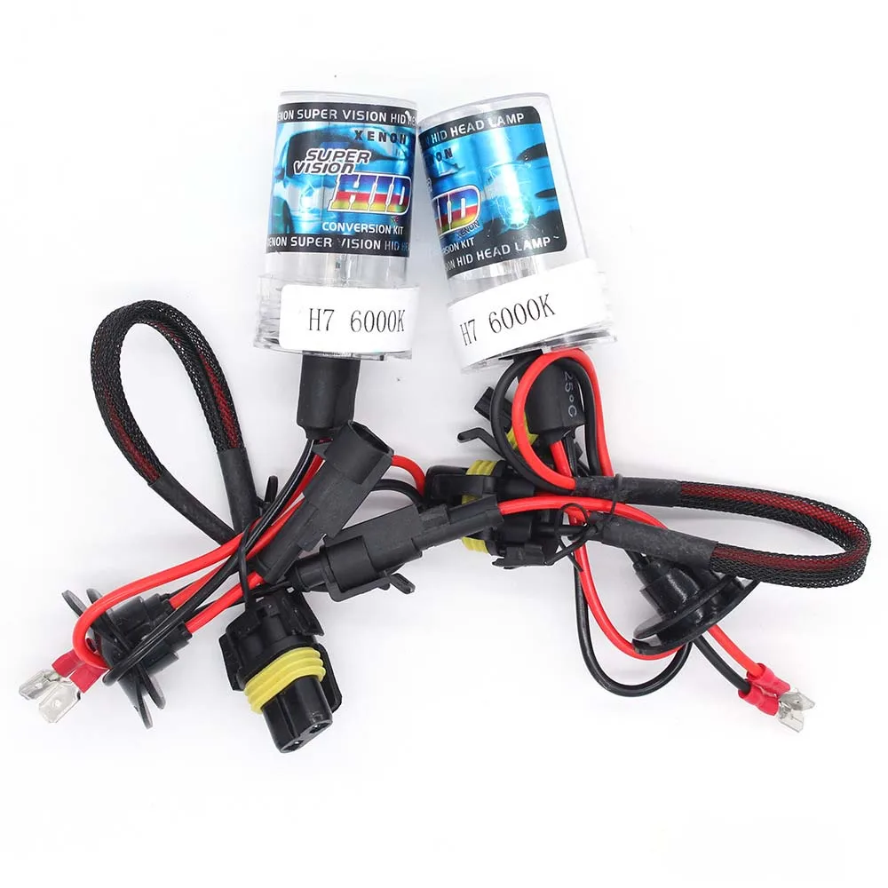 2Pcs Hid Xenon Bulb 55W 6000K Hid Xenon Kit Faro H4 9003 Hb2 H1 H11 H7 9006 Hb4 Dc12V Faro Per Auto