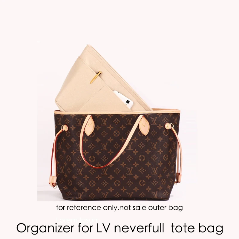 Organizer In Feltro Inserto Borsa Cosmetica Tote Da Donna Trucco Femminile Perfetto Per Neverfull Handbag