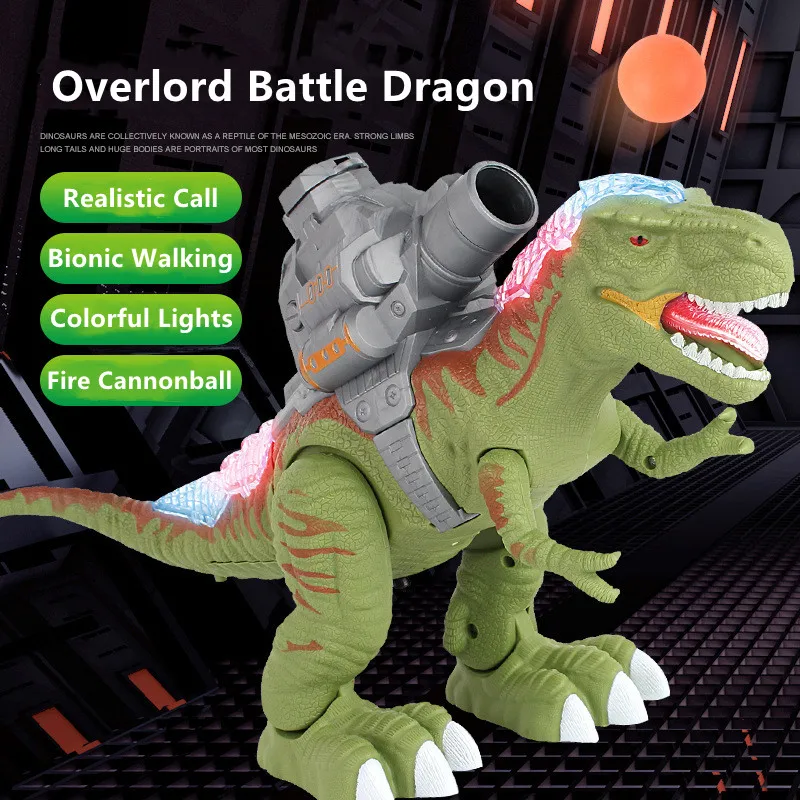 Lancio Di Cannonballs Overlord Battle Dragon Bionic Walking Effetti Sonori Simulati Interazione Genitore-Figlio Dinosauri Elettrici