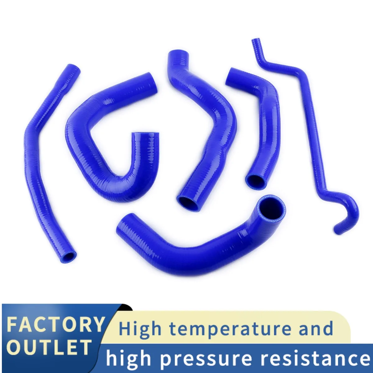 Per 2005-2010 Ford Mustang Gt Shelby V8 Mt Kit Tubo Tubo Tubo Refrigerante Radiatore In Silicone