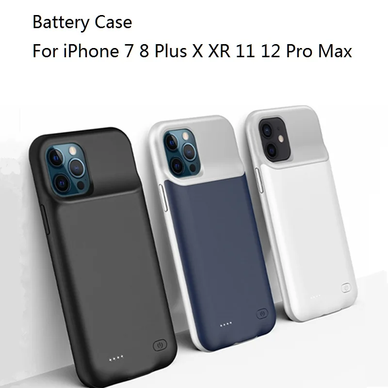 Per Iphone 6 6S 7 8 Plus X Xs Max Xr Se 2020 Custodie Per Caricabatterie Power Bank Per Iphone 11 12 Pro Max Extenal Battery Powerbank