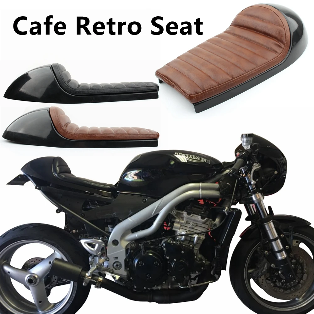 Cafe Racer Seat Retro Seat Pan Base Sella Vintage Scrambler Cuscino Sedile Moto Vintage Per Bmw Triumph Bongratis Honda