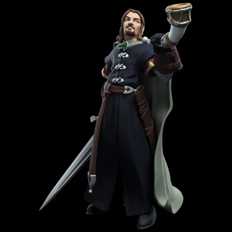 [Inventario] Originale Weta The Lord Of The Rings Q Version Anime Figure Boromir Handmade Model Collection Giocattolo Decorativo