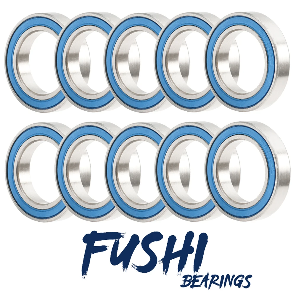 6802Rs Cuscinetto 10Pcs 15X24X5Mm Abec-3 Hobby Elettrico Rc Auto Camion 6802 Rs 2Rs Palla Cuscinetti 6802-2Rs Blu Sigillato