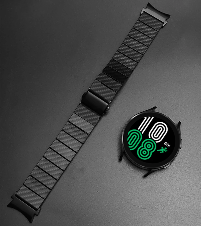 No Gaps Band For Samsung Galaxy Watch 4 Strap 44Mm 40Mm Carbon Fiber Lightweight Bracelet For Galaxy Watch 4 Classic 42Mm 46Mm