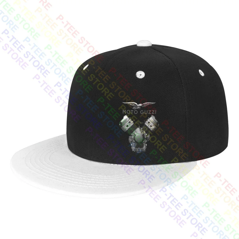 Moto Guzzi Moto V-Twin Engine Image Biker Snapback Cap Berretti Da Baseball Colorati Unico Hip Hop Confortevole
