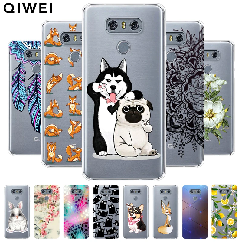 Per Lg G6 Caso 5.7 ''Sottile Trasparente Molle Di Tpu Trasparente Della Copertura Posteriore Per Lg G6 Lg G6 G 6 Lg 6 H870Ds H870 Telefono Custodie Fu
