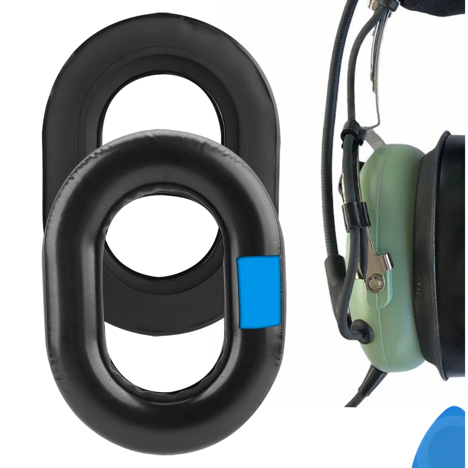 Geekria Cooling-Gel Cuscinetti Auricolari Di Ricambio Per David Clark H10-60 H10-20 H10-13.4 H10-76 H10-30 H10-13S Cuffie Paraorecchie