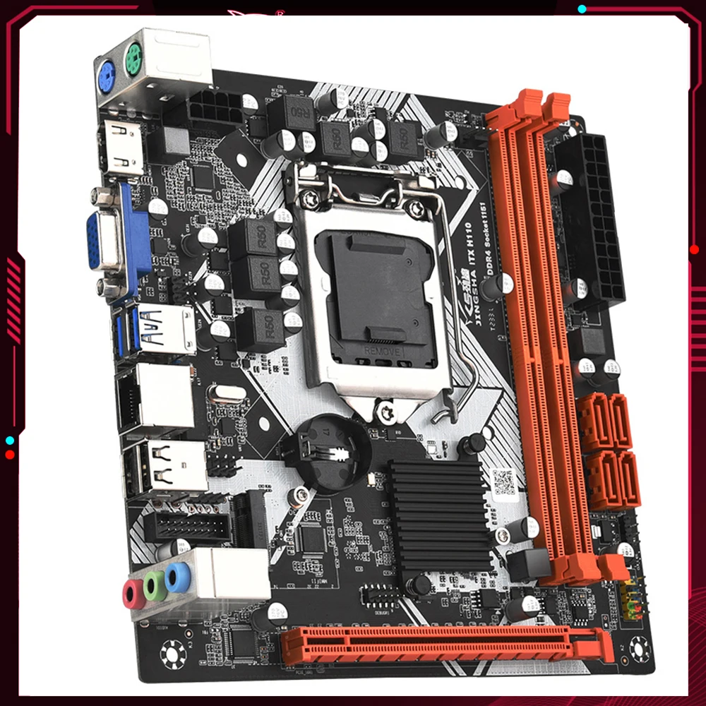 Scheda Madre H110 Lga 1151 Supporto Ddr4 Ram 32Gb Nvme M.2 Sata3.0 Scheda Madre Exlimatethernet Hd Vga Desktop Lga 1151