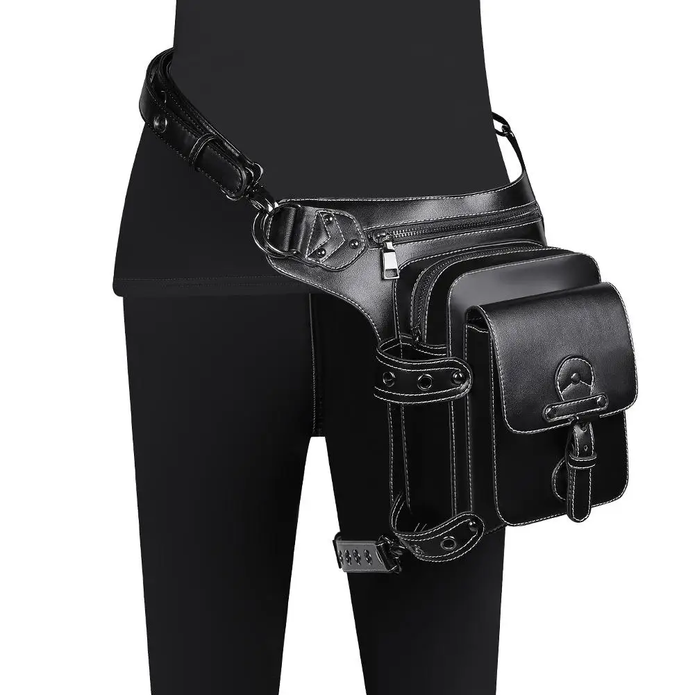 Borsa Per Le Gambe Euro American Punk Multi Back Method Outdoor Cycling Marsupio Borsa Per Locomotiva Di Tendenza Creativa Femminile Marsupio
