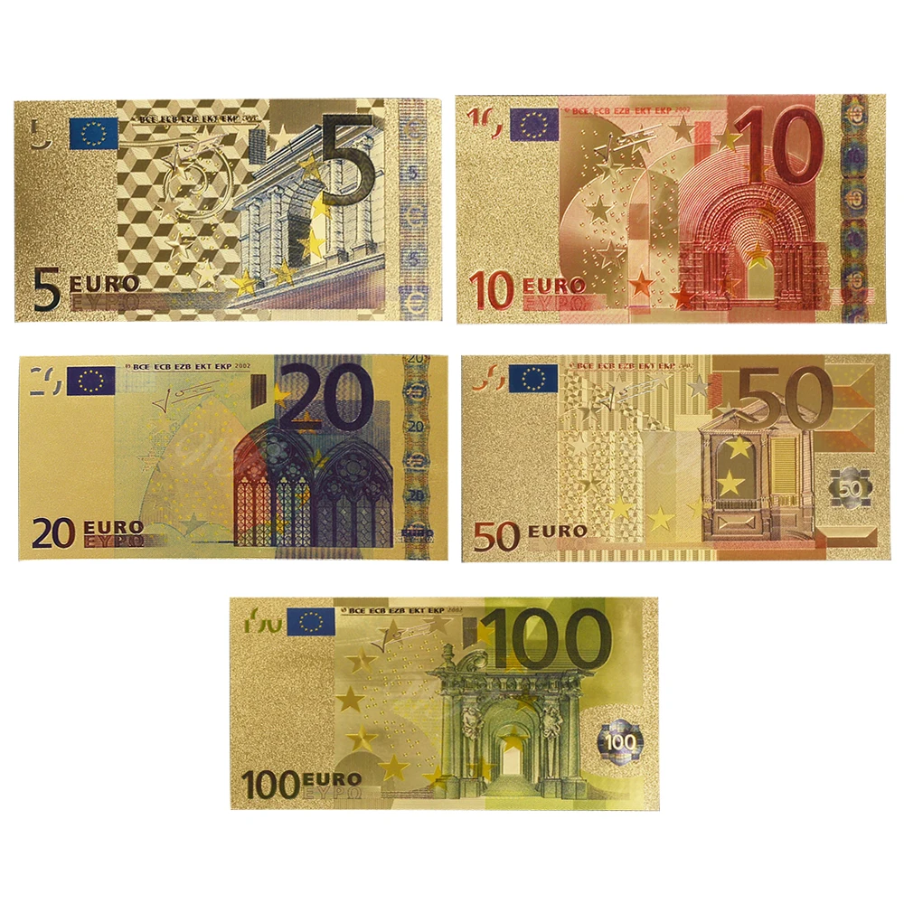 Pezzo All'Ingrosso Euro Soldi Finti Banconote D'Oro Prop Carta Per Soldi 10/20/50 Euro Banconote Prezzi Banconote Regali Per Uomini Dropshipping