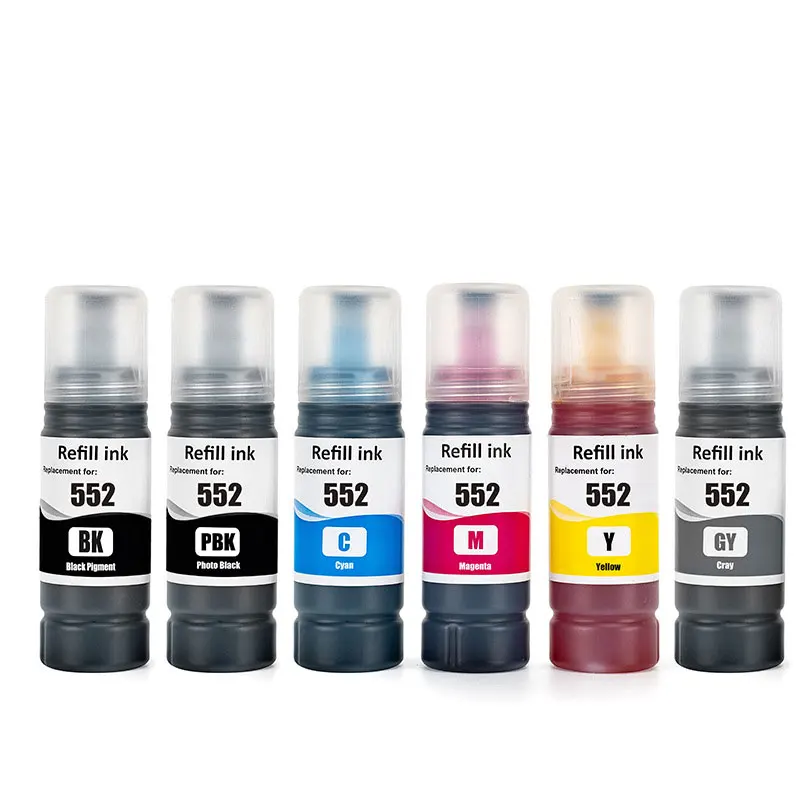 552 Inchiostro Di Ricarica Premium Per Stampante Epson 552 T552 Ecotank Ecotank Et-8500 Et-8550