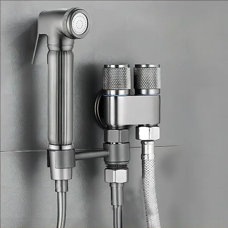 Set Di Pistole A Spruzzo Per Wc Con Bidet Portatile In Acciaio Inossidabile Per La Pulizia Del Bagno Delle Donne Che Lavano Accessori Per Il Bagno Con