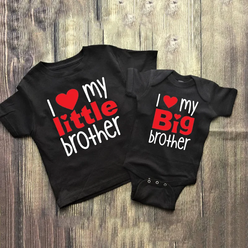 Camicie Abbinate Camicie Sibling Set Di 2 I Love My Big Brother Little Brother Camicie Abbinate Sibling Baby Shower Gifts