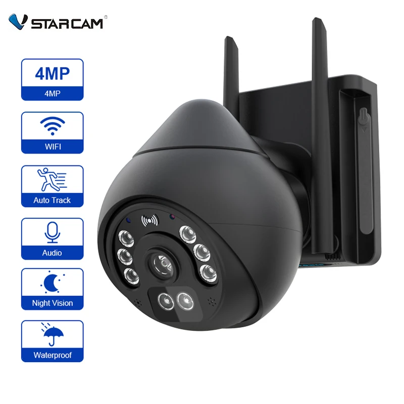 Vstarcam 4Mp Ptz Wifi Ip Camera Speed Dome Auto Tracking Telecamera Ptz Smart Home Outdoor Wireless Wifi Camera Monitor Di Sorveglianza