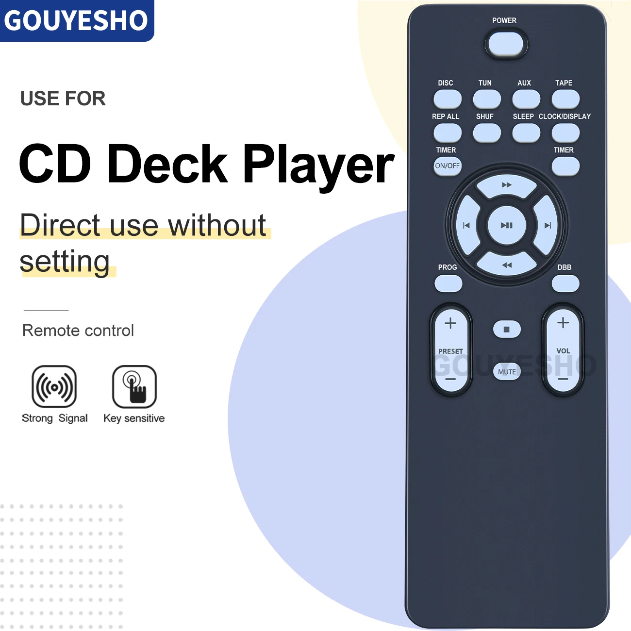 Nuovo Telecomando Per Philips Mc147 Rc2022401/01 Combinazione Audio Cd Deck Player Controller
