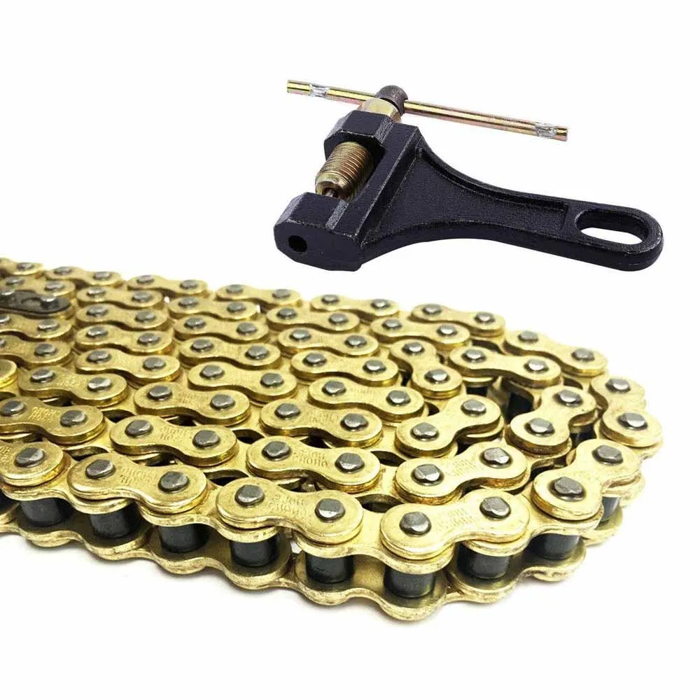 Gold 520 Chain 116 Links O Ring + Chain Cutter Breaker Per Moto Cagiva 125 Mito Dirt Bike Crf Klx Atv Quad