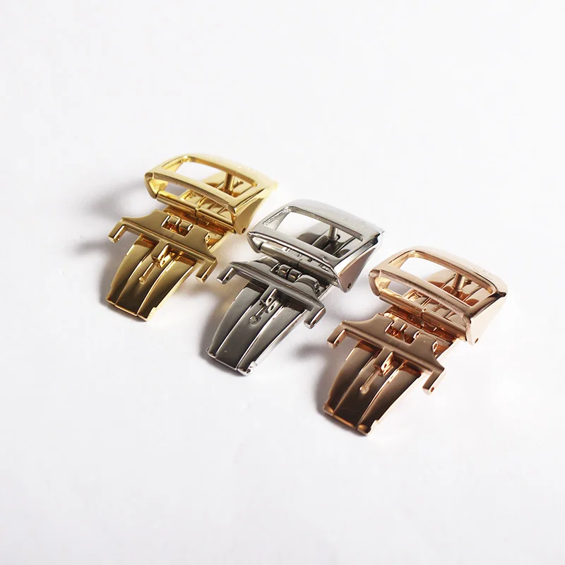 Fibbia Di Chiusura Di Distribuzione In Acciaio Inossidabile Per Cinturino Jaeger-Lecoultre Accessorio Argento 16Mm 18Mm