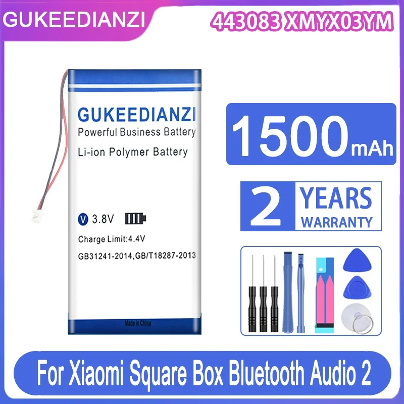 Gukeedianzi Batteria Di Ricambio 443083 Muslimah 1500Mah Per Xiaomi Xiao Mi Square Box Bluetooth Audio2 Audio 2 Bateria