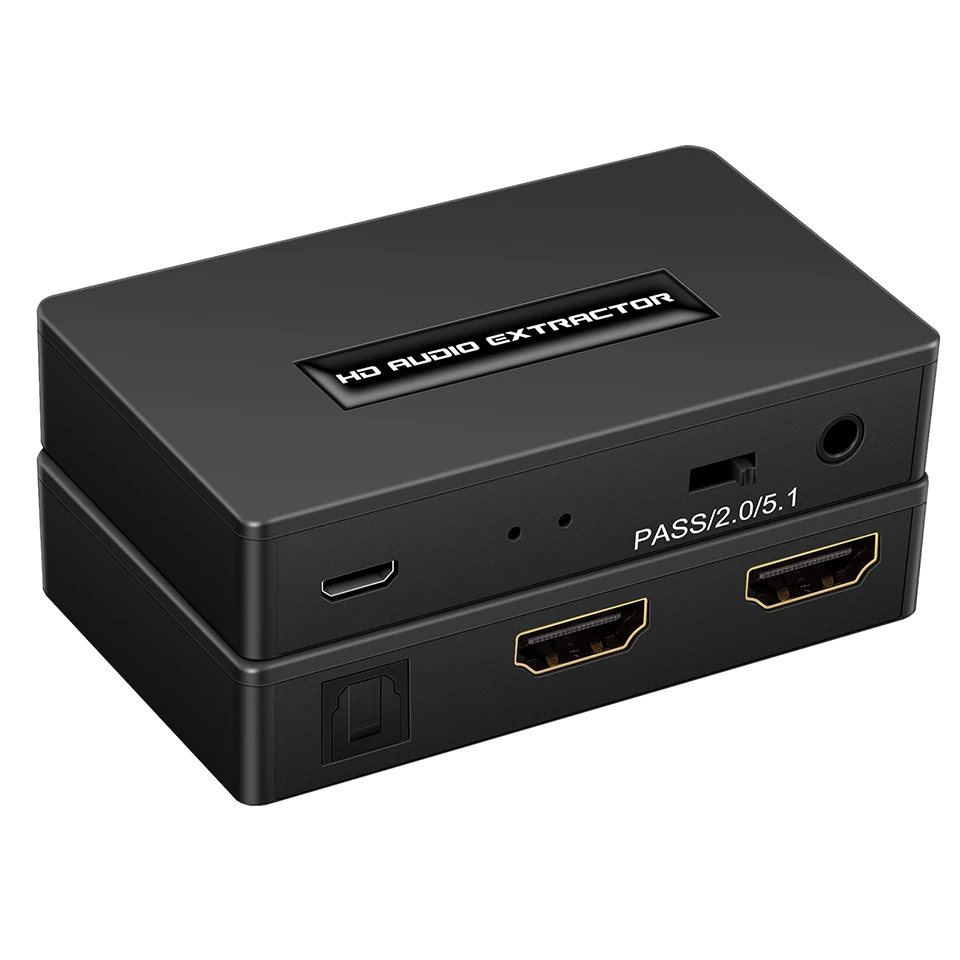 Estrattore Audio Compatibile Con Hdmi 1080P Toslink Ottico Spdif + 3.5Mm Audio Embedder 1080P Tuta 3D Per Laptop Xbox Fire Stick
