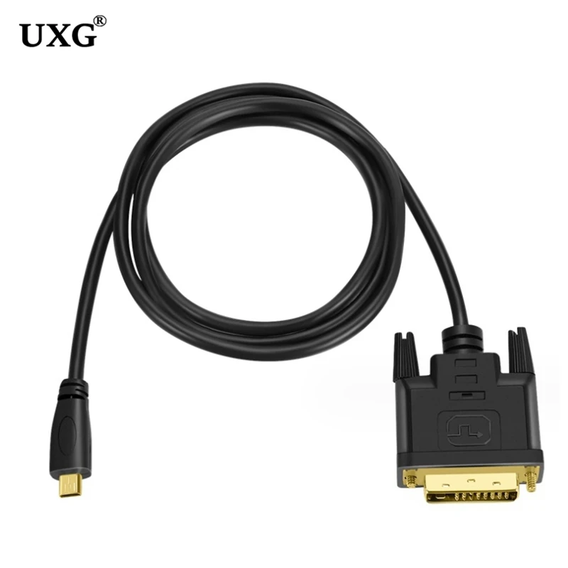 1M 1.8M Micro Hdtv Micro Hdmi Hd A Dvi Dvi-D 24 + 1 24 + 5 Cavi Adattatore Dvi 3D 1080P Per Lcd Dvd Hdtv Xbox Ps3 Monitor Tv