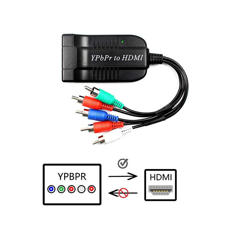 Ypbpr E Audio Al Convertitore Hdmi Supporto Adattatore 1080P Maschio Ypbpr Rgb Componente Video Audio Al Convertitore Hdmi Per Xbox