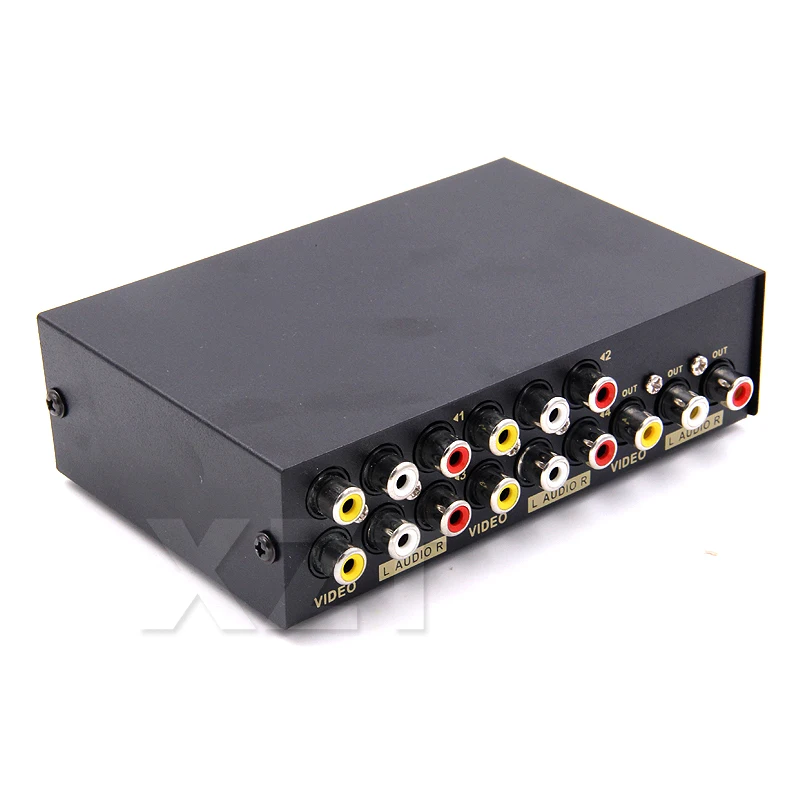 Audio Video Av Rca Switch Splitter Selector 2/4/8 Vie Segnale Av Cavo Composito Rca Per Stb Tv Lettore Dvd Xbox Ps2 Av Switcher