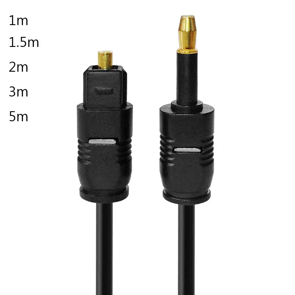 Spina Da 3.5Mm Per Cavo Audio Toslink Spdif Digitale Cavo In Fibra Ottica Placcato Oro Per Altoparlante Amplificatore Di Potenza Blu-Ray Player Xbox