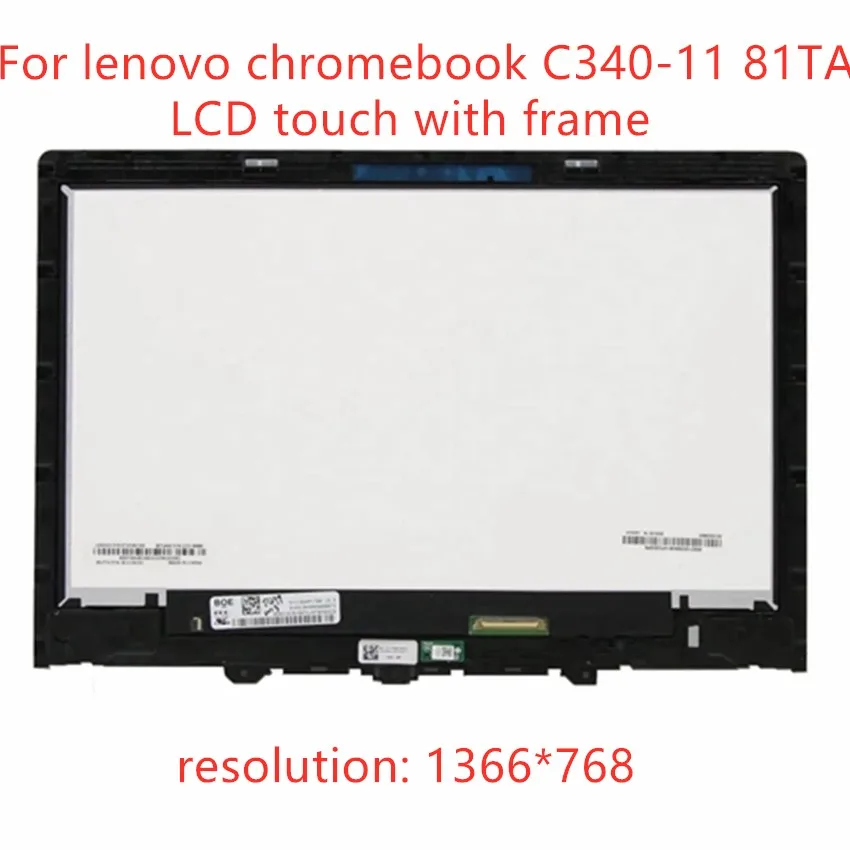 Spedizione Gratuita Schermo Lcd Touch Assembly Per Laptop Per Lenovo Chromebook C340-11 81Ta 5D10S39583 Sostituire Il Display Del Pannello Del Digital