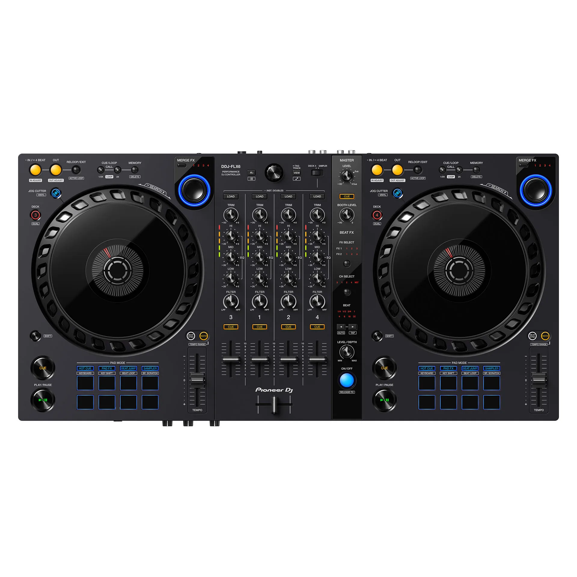 Ddj-Flx6 Dj Controller Midi Disc Player Per Inviare Un Pacchetto Software Originale