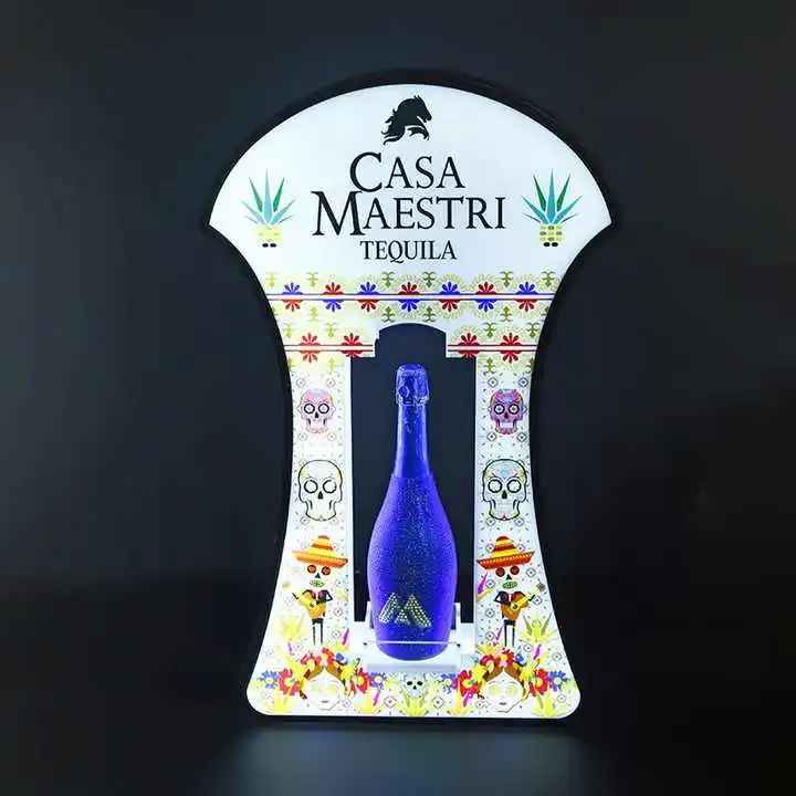 Nightclub Clase Azul Tequila Led Bottle Presenter Champagne Display Bottle Glorifier Vip Service Stand Liquor Wine Rack Holder