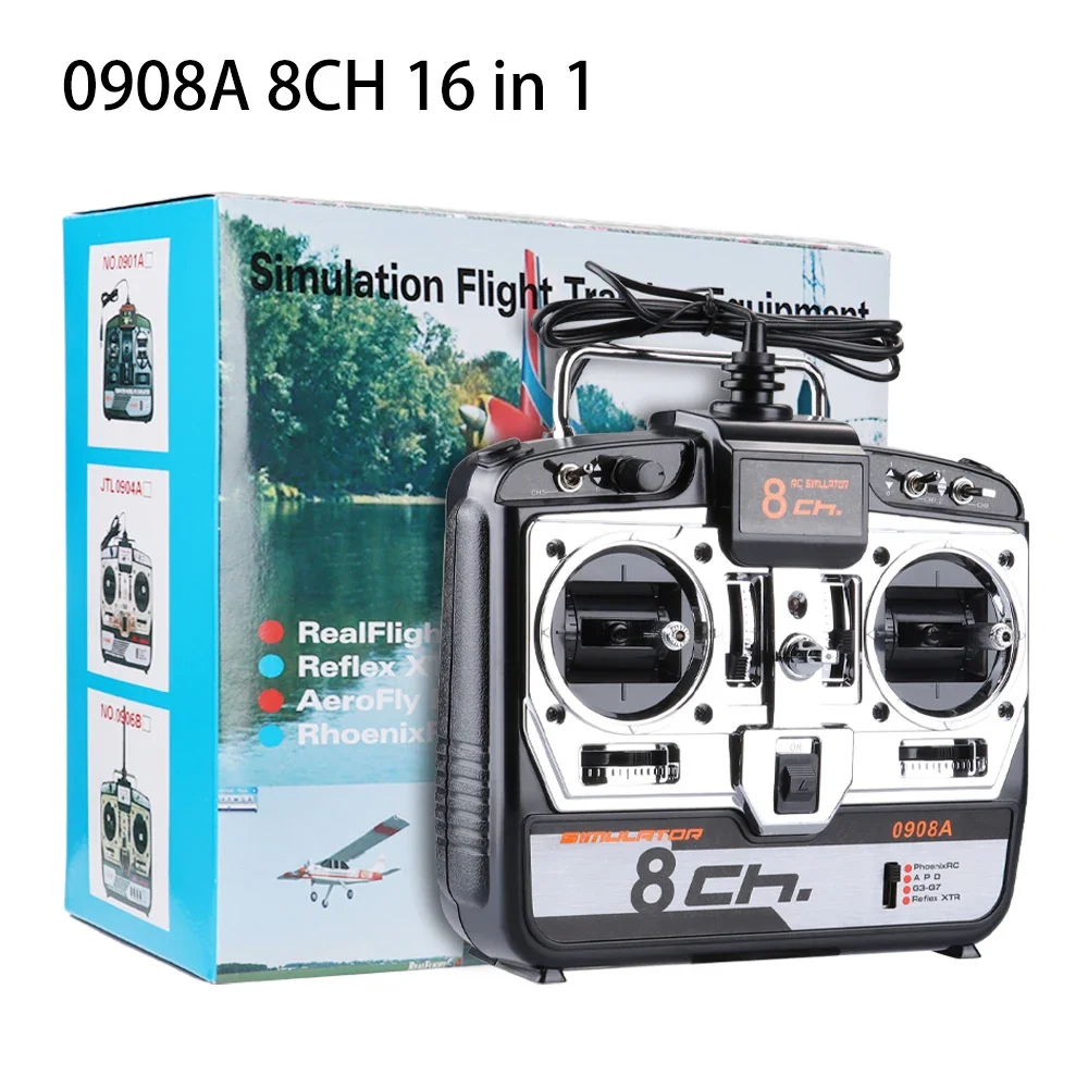 "Wen 0904A/0908A 6-8Ch 16 In 1 Rc Flight Simulator W/Cd Support G7 Phoenix 5 Xtr Per Fpv Racing Drone Helicopter Quadcopter