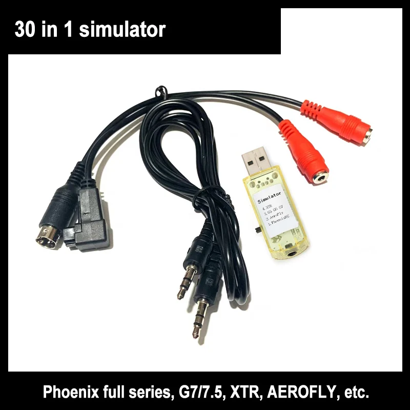 Simulatore Di Volo Usb 30 In 1 Rc Con Cavi Per G7 Phoenix 5.0 Aerofly Vrc Fpv Racing Drone Rc Quadcopter