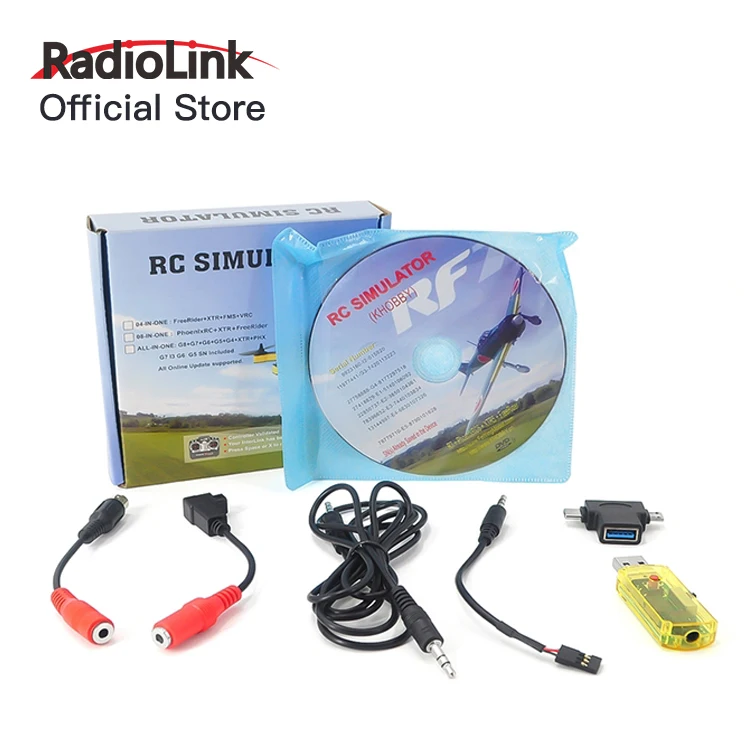 2.4G Ppm Flight Rc Simulator Dongle Cavo Wireless Usb Realflight Freerider Fms Xtr Phoenix Ixrc G7 G6 G5.5 G5 Per Controller Radio
