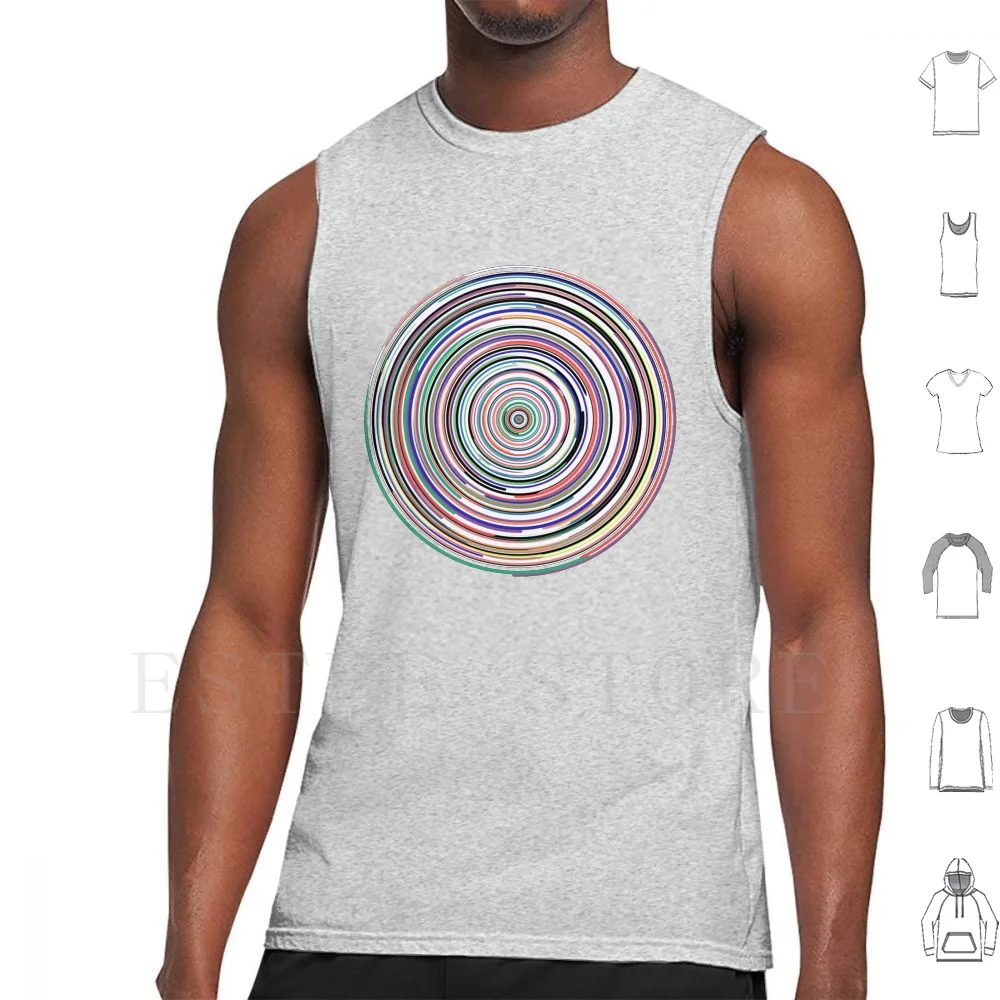 Canottiere Colorate Mandala Spirografo Canottiera In Cotone Mandala Pattern Doodle In Bianco E Nero Mandala Zen Doodle Zen Pattern