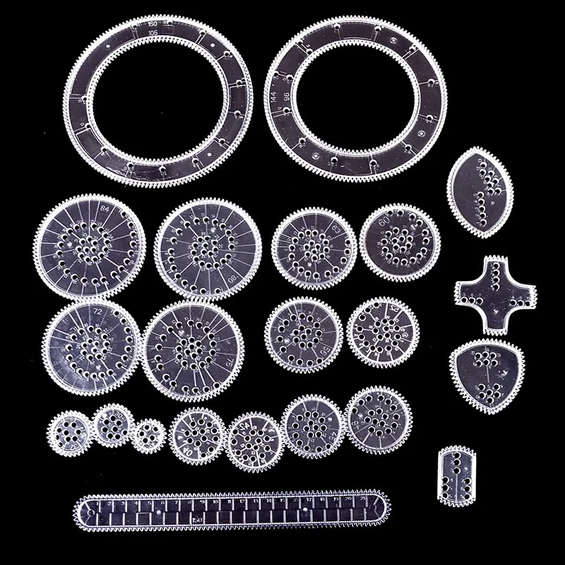 Nuovo Spirograph Deluxe Set Design Tin Set Disegna Disegni A Spirale Ingranaggi E Ruote Ad Incastro, Disegna Giocattoli Educativi Materiale Scolastico