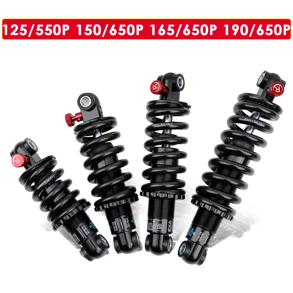 Ammortizzatori Posteriori Idraulici Con Smorzamento Regolabile 125/150/165/190 Per Mtb/E-Bike/Scoters Ammortizzatore A Molla In Discesa Ammortizzatore